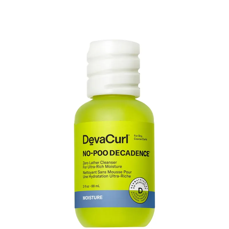 DevaCurl No-Poo Decadence Zero Lather Cleanser for Ultra-Rich Moisture 3 oz