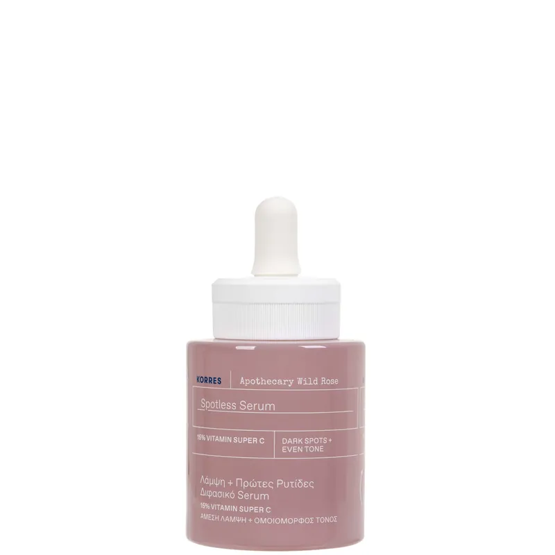 KORRES Apothecary Wild Rose Spotless Serum | 15% Vitamin Super C 30ml - SkinCeuticals