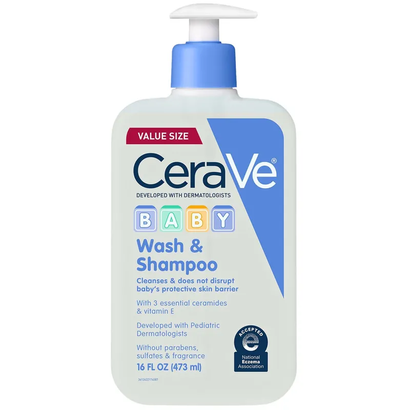 CeraVe Baby Wash and Shampoo (16 fl. oz) - La Roche-Posay