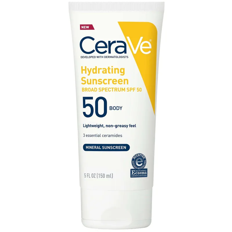 CeraVe 100% Mineral Hydrating Body Sunscreen SPF 50 (5 fl. oz.) - SkinCeuticals