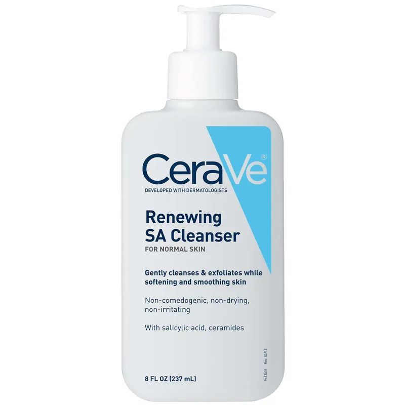 CeraVe Renewing SA Facial Cleanser with Salicylic Acid and Hyaluronic Acid (8 fl. oz.) - Paula's Choice