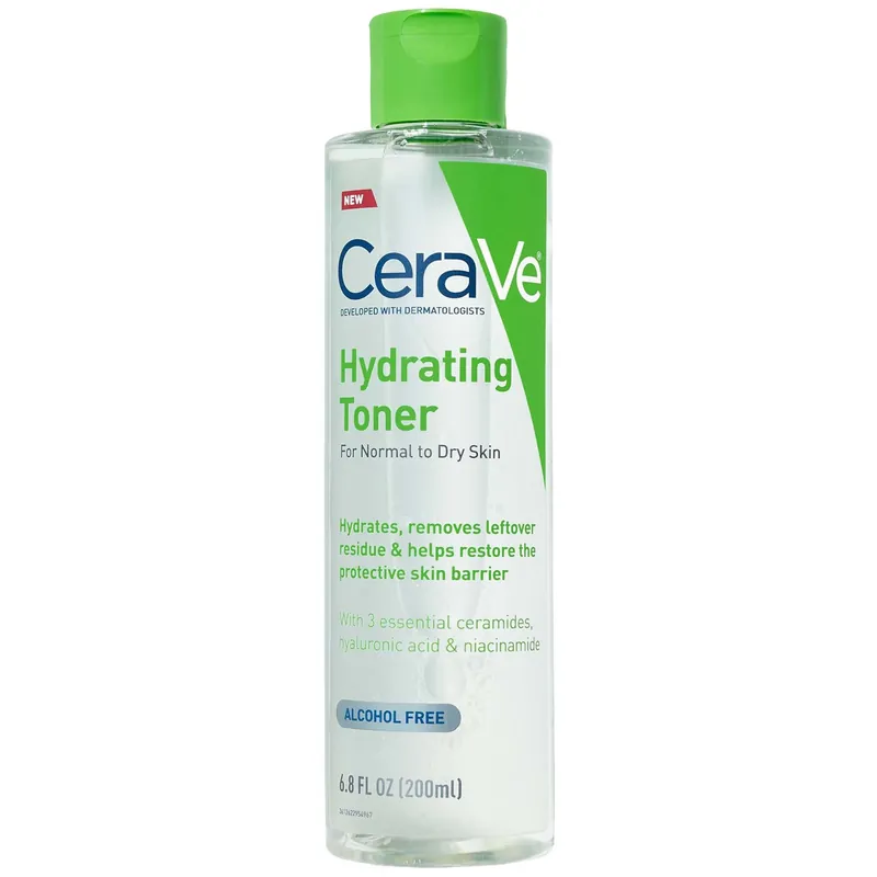 CeraVe Hydrating Toner for Face with Hyaluronic Acid, Niacinamide, and Ceramides (6.8 fl. oz.) - Paula's Choice