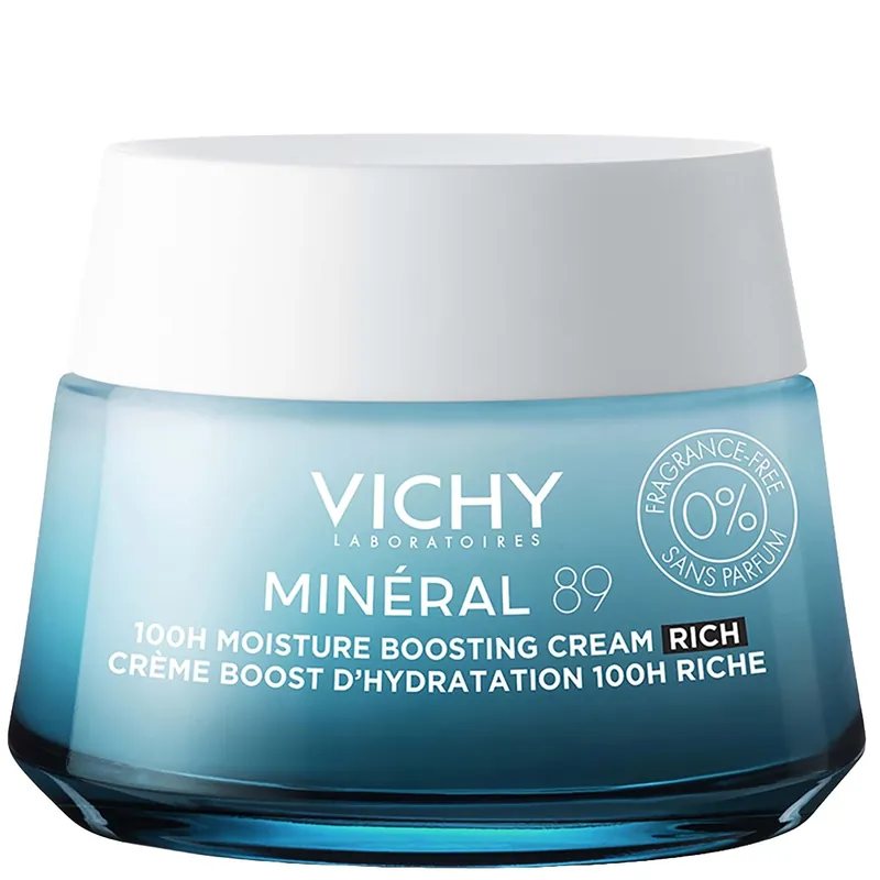 Mineral 89 100H Moisture Boosting Fragrance Free Rich Cream (1.69 fl. oz.) - Vichy