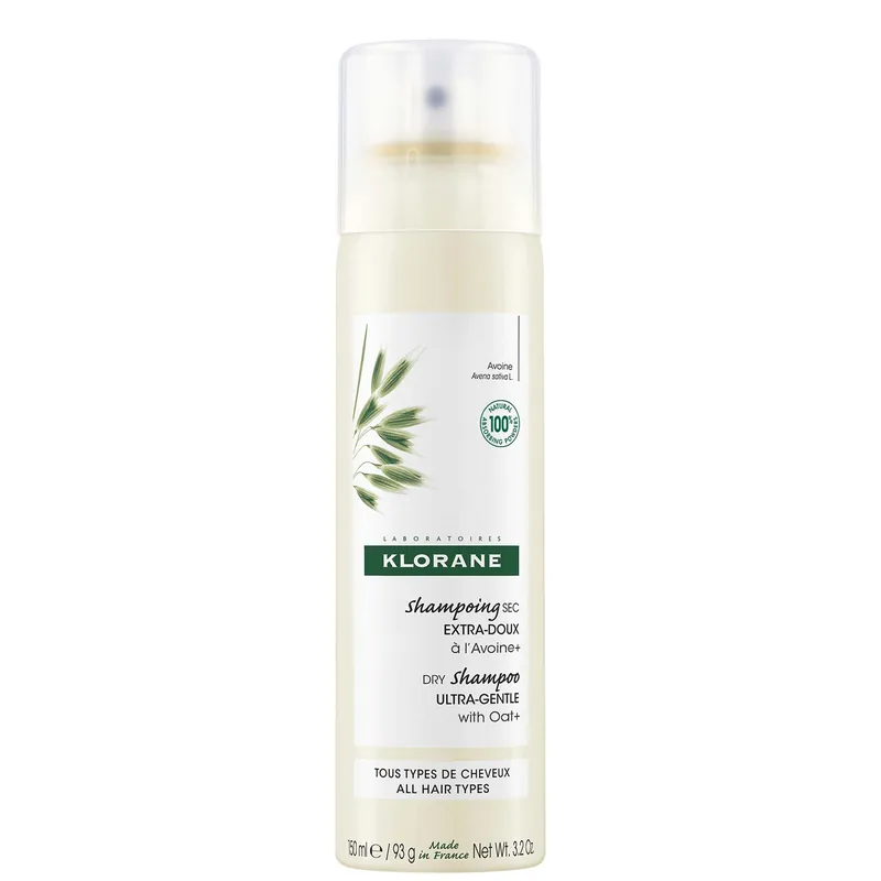 Klorane Dry Shampoo with Oat Milk - All Hair Types 3.2 oz.