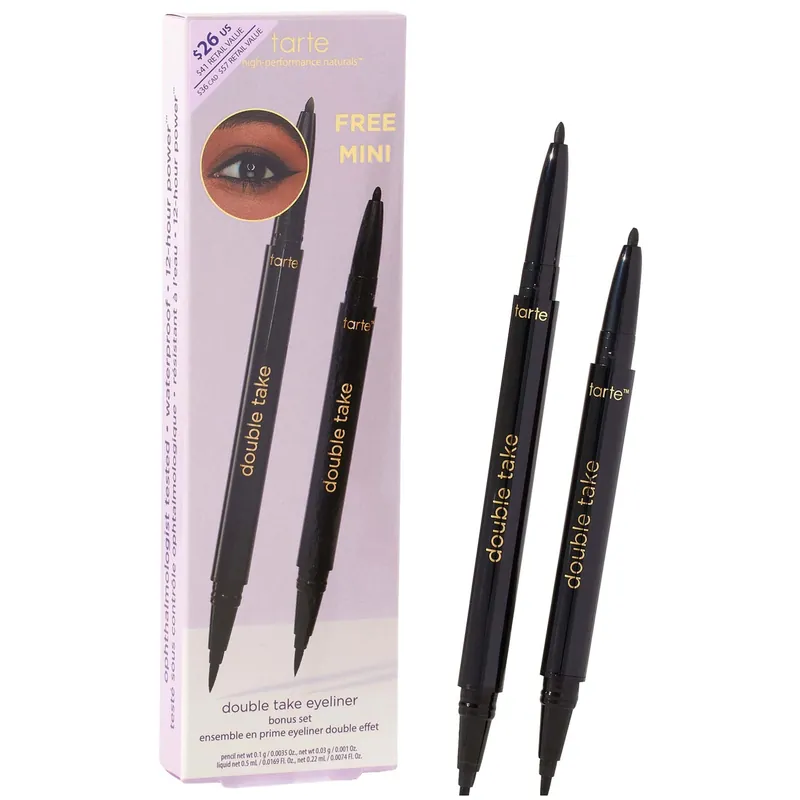 tarte Double Take Waterproof Liquid & Gel Eyeliner Bonus Set - SkinCeuticals