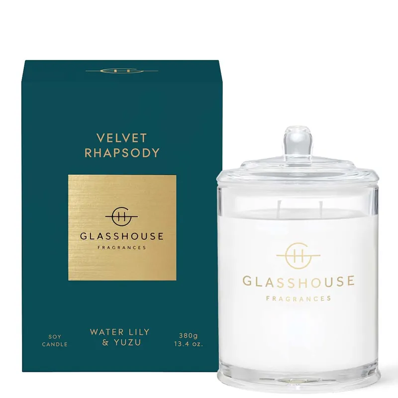Glasshouse Fragrances Velvet Rhapsody 13.4 oz. Triple Scented Candle - SkinCeuticals