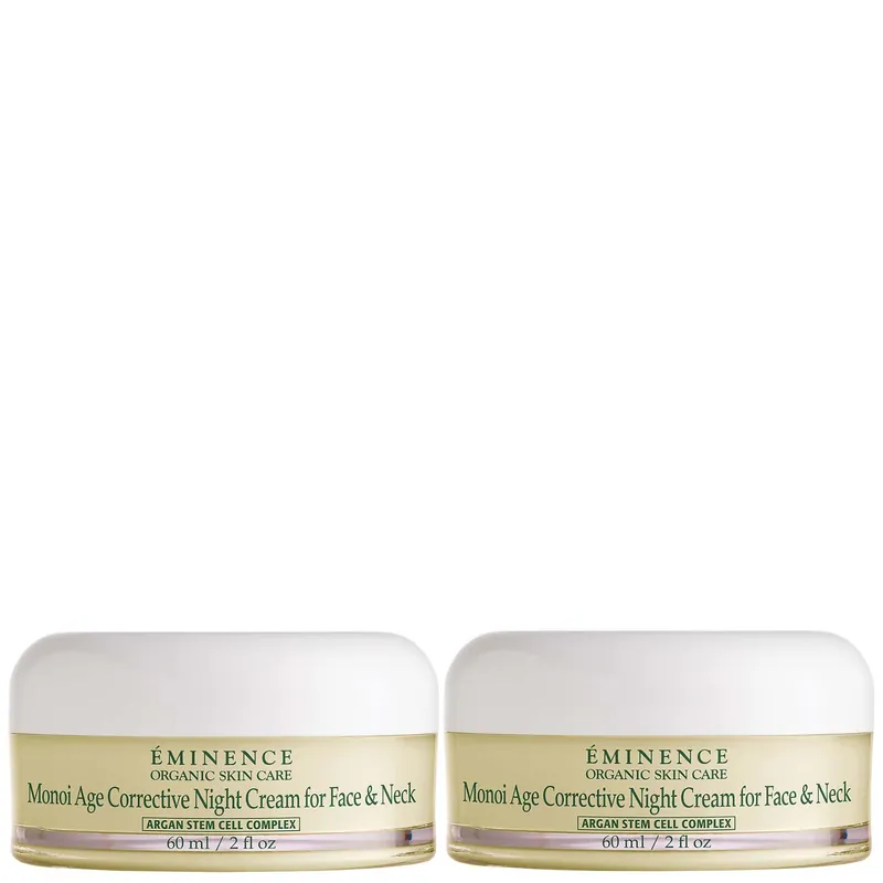 Eminence Organic Skin Care Monoi Age Corrective Night Cream Duo