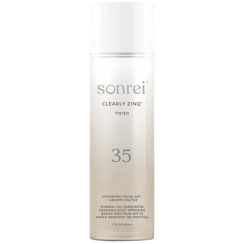 Sonrei Clearly Zinq Tinted Hydrating Facial SPF 35 + Growth Factor Mineral Gel Sunscreen 50ml - SkinCeuticals