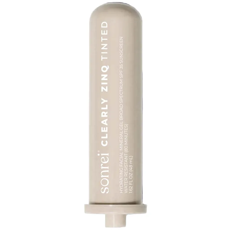 Sonrei Clearly Zinq Tinted REFILL Hydrating Facial SPF 35 + Growth Factor Mineral Gel Sunscreen 50 mL - SkinCeuticals