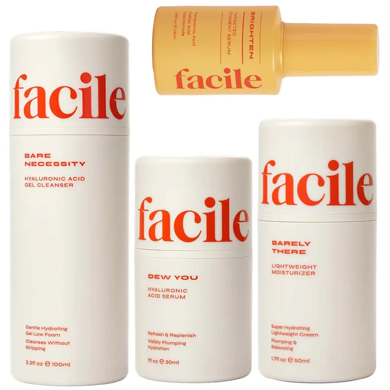 Facile Core Four Skincare System with Brighten Serum - Dermalogica