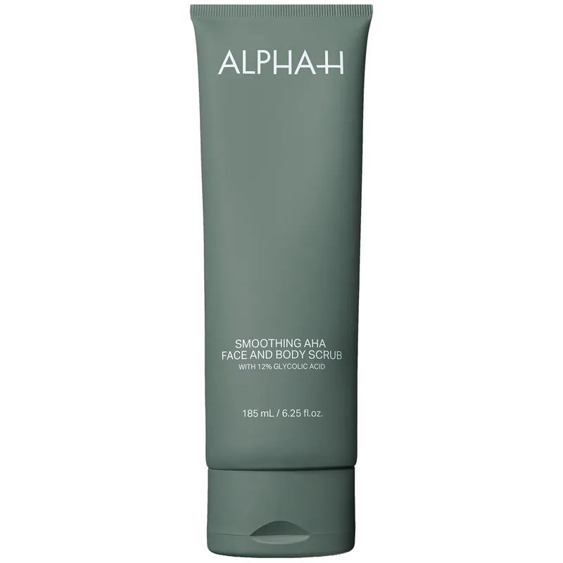Alpha-H Smoothing AHA Face & Body Scrub with 12% Glycolic Acid 185ml
