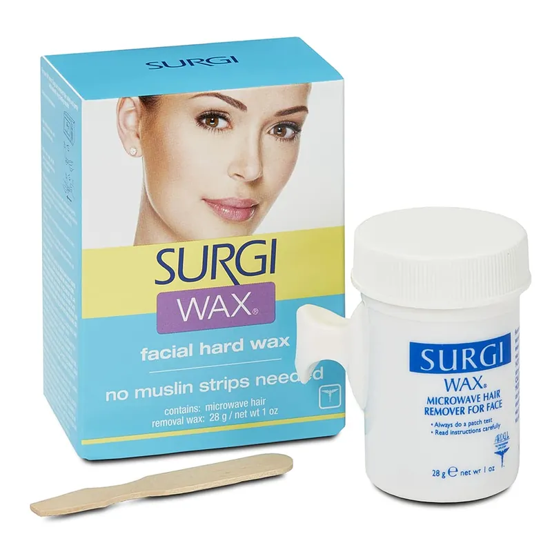 Surgi WAX Facial Hard Wax 1 oz / 28 g | No Muslin Strips Needed