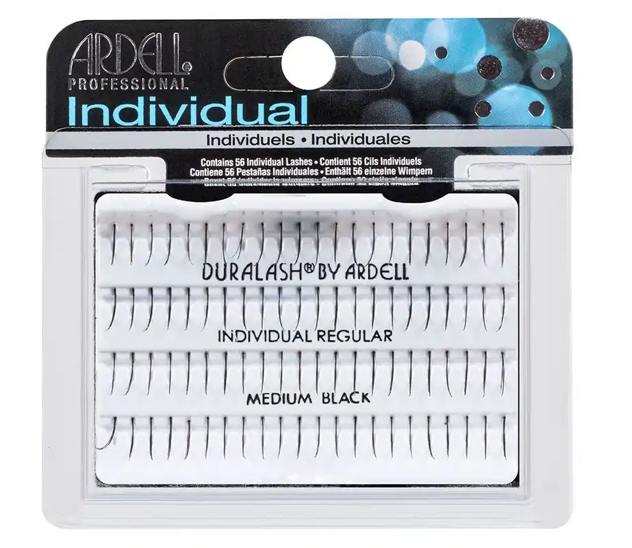 Ardell Singles Individuals Duralash - KNOTTED Individual Regular Medium Black