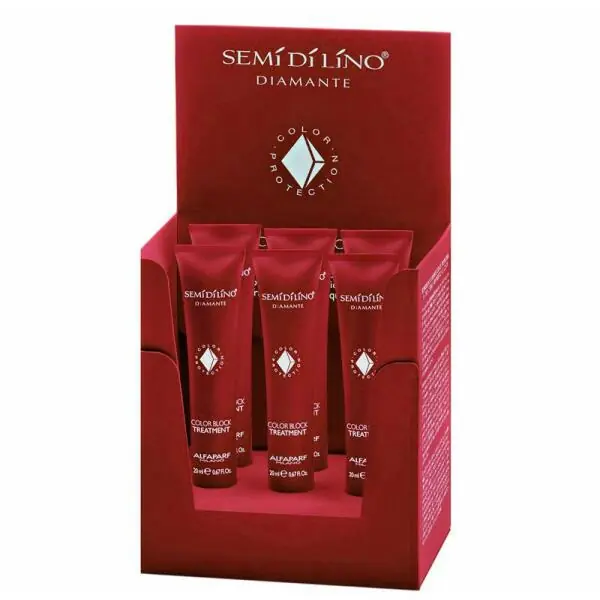 Alfaparf Semi di Lino Diamante Color Block Treatment 0.67 oz - Pack of 6 Tubes