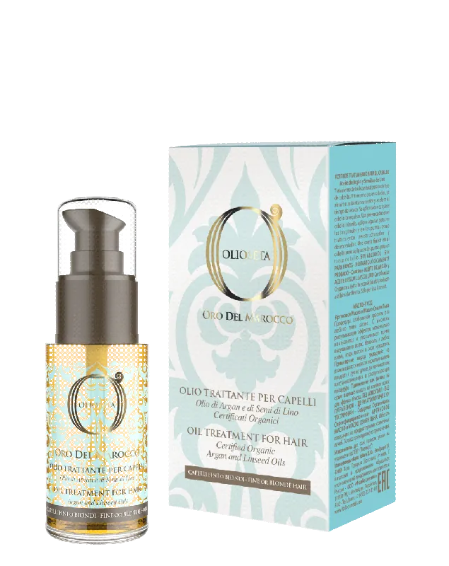 Barex Italiana Olioseta Oro del Marocco Oil Treatment 1 oz - For Fine or Blonde Hair