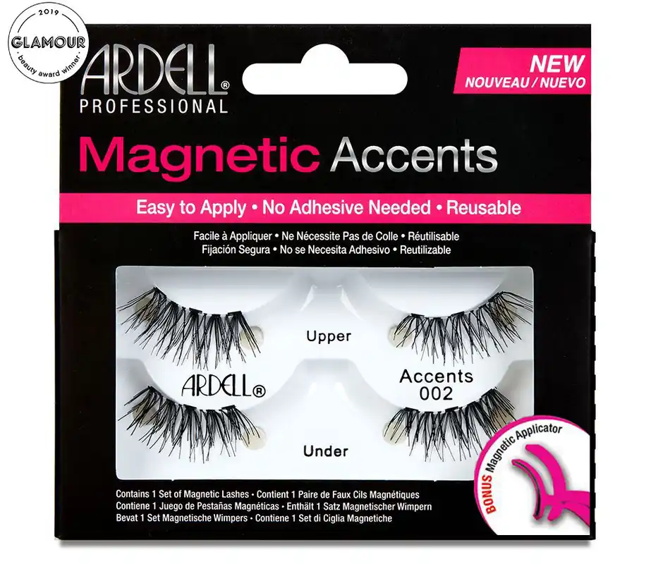 Ardell Magnetic Accents Eyelashes - 002 | Bonus Magnetic Applicator Included