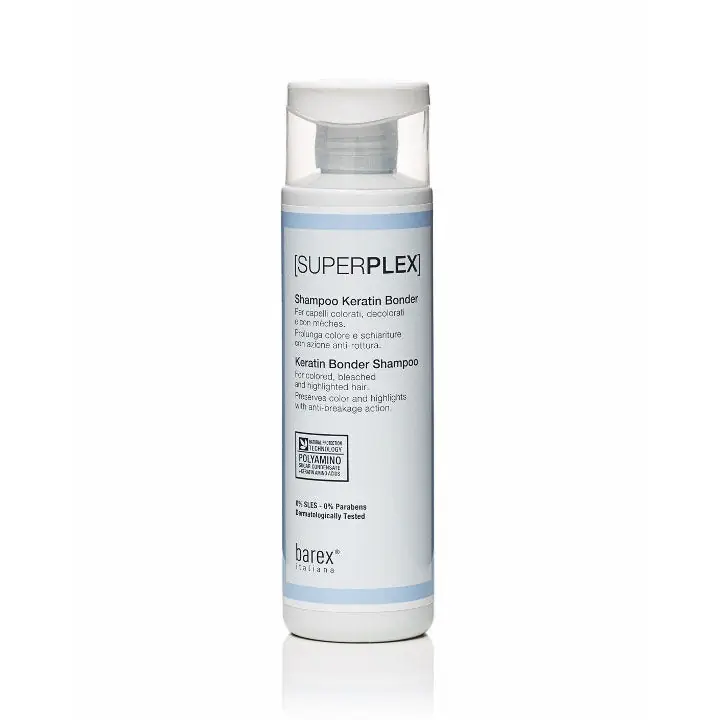 [Sample 0.4 oz] Barex Italiana SuperPlex Keratin Bonder Shampoo | For Colored, Bleached And Highlighted Hair | Preserves Color And Highlights Hair - Free Sample
