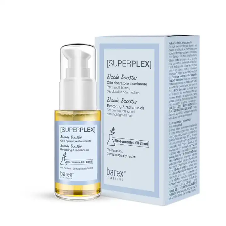 Barex Italiana Superplex Blonde Booster Restoring & Radiance Oil Primer Finish 1.01 oz