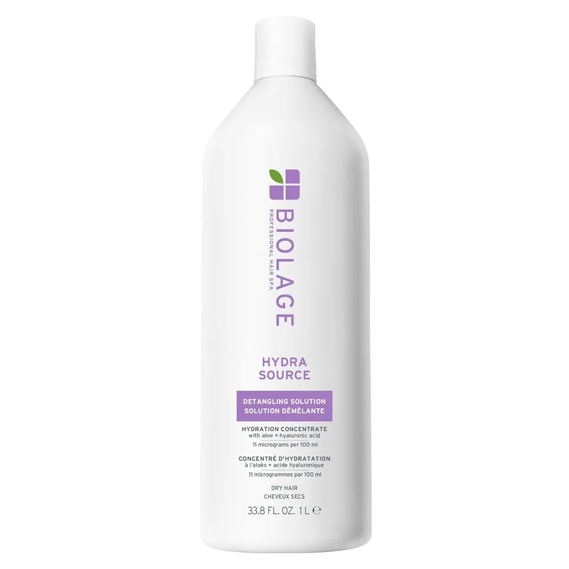 Biolage HYDRA SOURCE Detangling Solution Liter / 33.8 oz | For Dry Hair