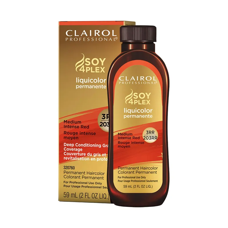 Clairol Professional Soy4Plex LiquiColor Permanent Hair Color - 3RR | 203RR (Medium Intense Red)