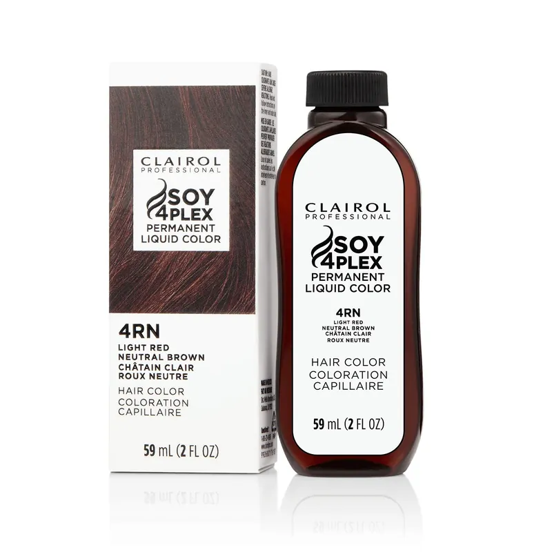 Clairol Professional Soy4Plex LiquiColor Permanent Hair Color - 4RN | 47R (Light Red Neutral Brown)