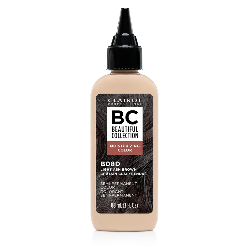 Clairol Professional Beautiful Collection Semi-Permanent Moisturizing Hair Color - B08D Light Ash Brown