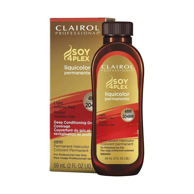 Clairol Professional Soy4Plex LiquiColor Permanent Hair Color - 4RR | 204RR (Light Intense Red)