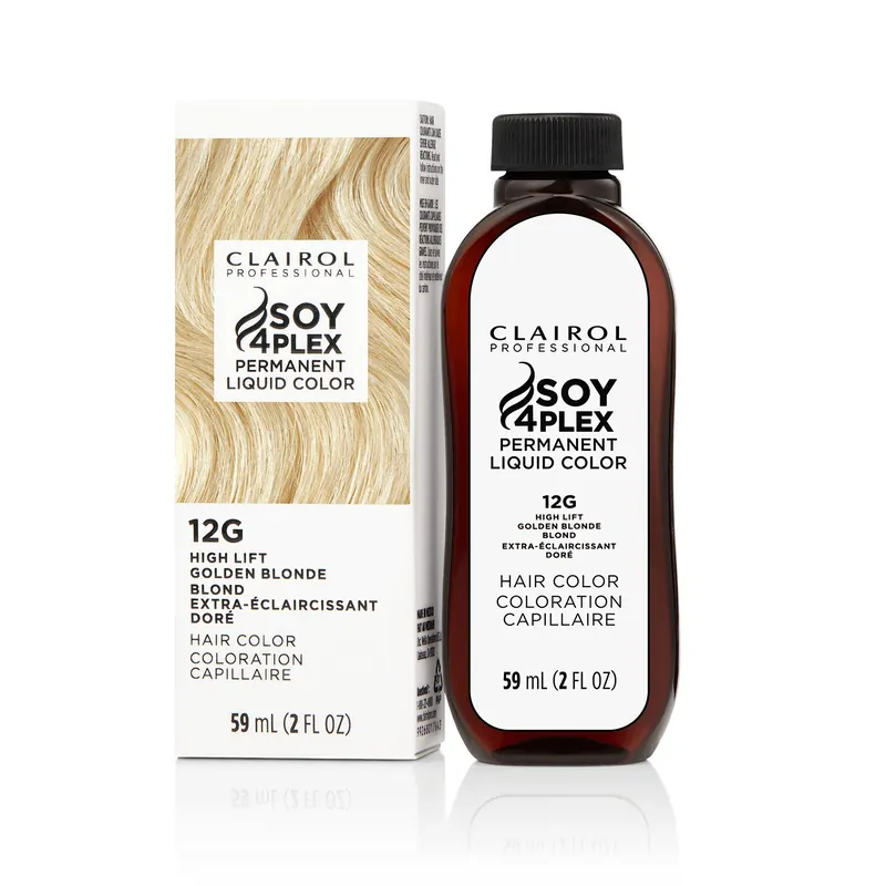 Clairol Professional Soy4Plex LiquiColor Permanent Hair Color - 12G | HL-G (High Lift Golden Blonde)
