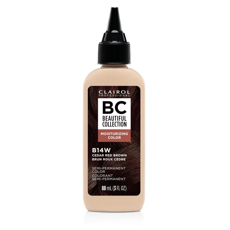 Clairol Professional Beautiful Collection Semi-Permanent Moisturizing Hair Color - B14W Cedar-Red Brown