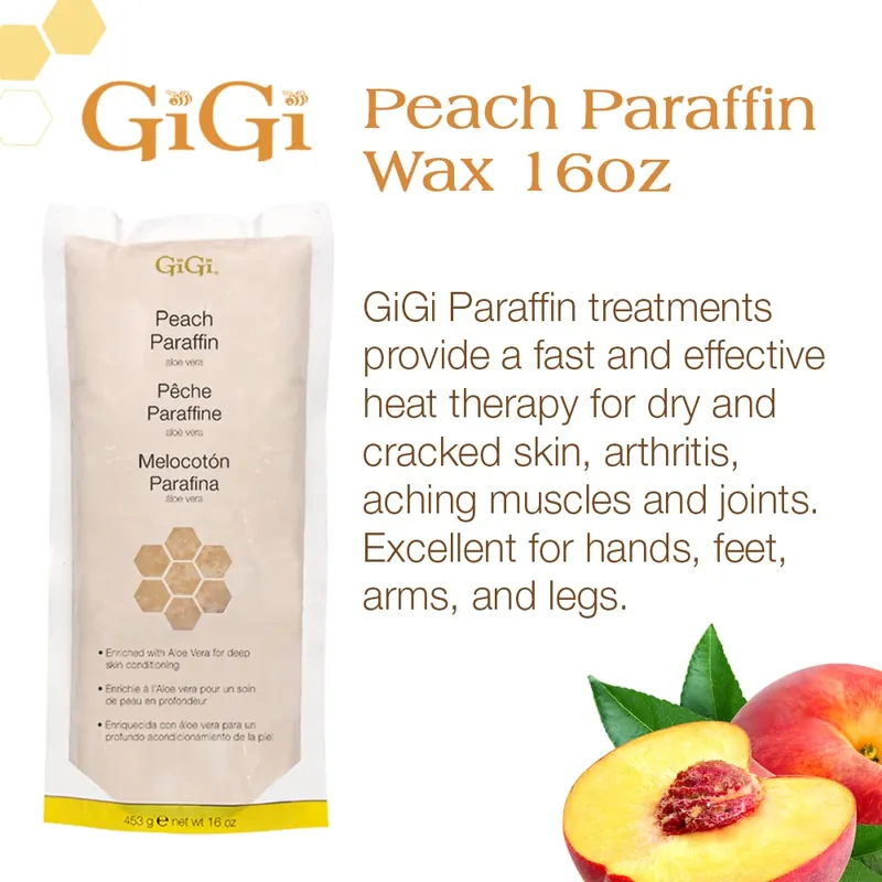 GiGi Paraffin Wax 16 oz / 453 ml - Peach Infused