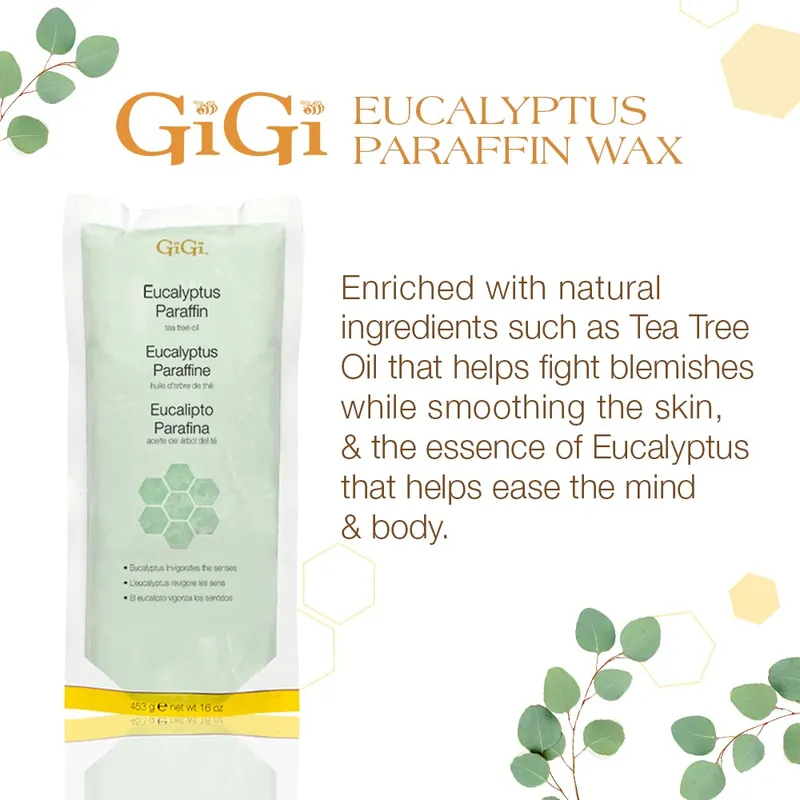 GiGi Paraffin Wax 16 oz / 453 ml - Eucalyptus Infused