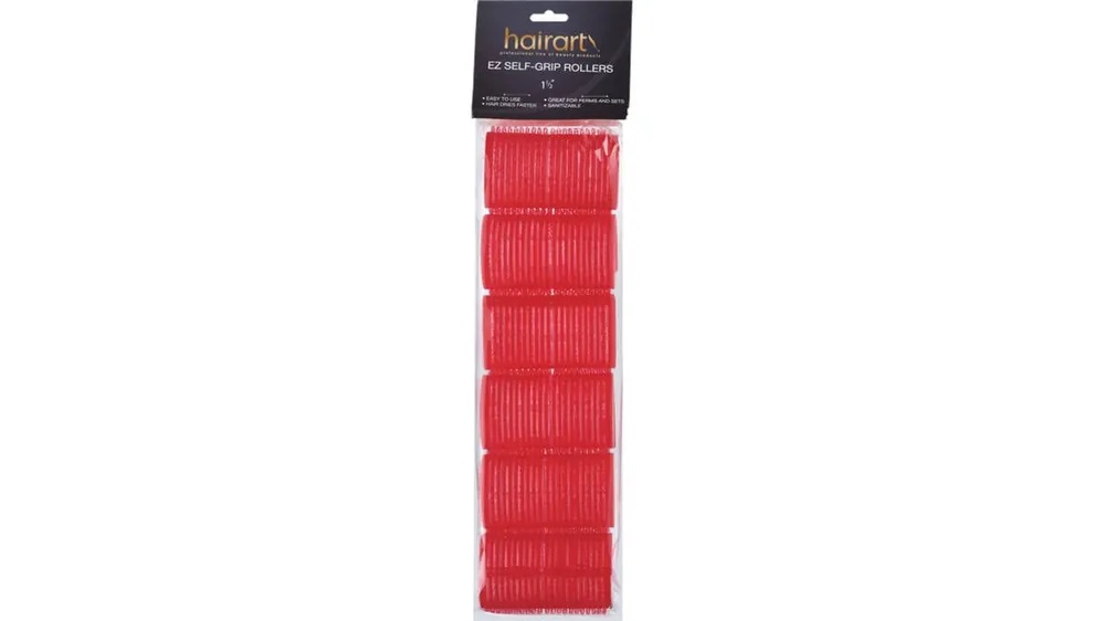 Hairart Short Bouffant Red Rollers 1 1/2" (6 pieces)