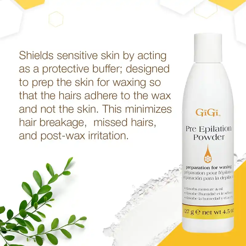 GiGi Pre Epilation Powder 4.5 oz / 127 g | Preparation For Waxing