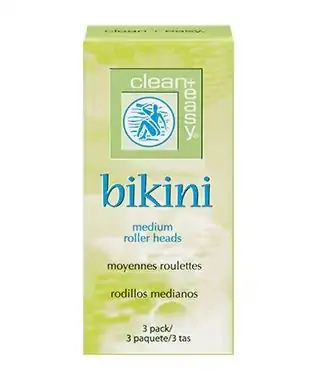 Clean+Easy Bikini Medium Roller Heads Refills 3 Pack