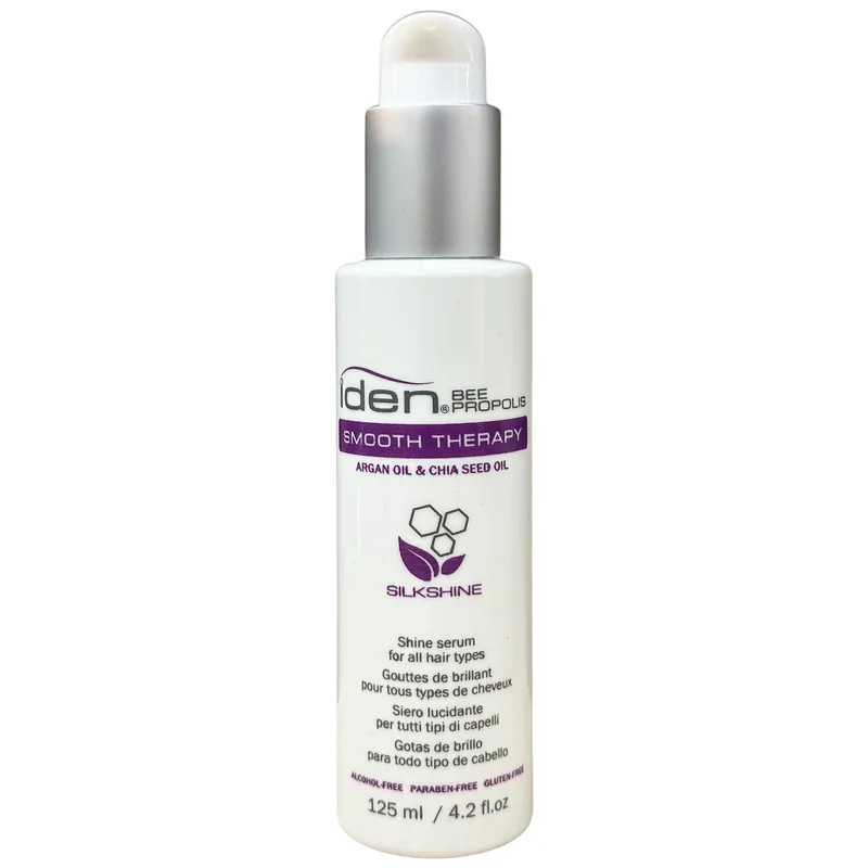 Iden Bee Propolis SMOOTH THERAPY Silkshine Shine Serum 4.2 oz / 125 ml | For Frizzy Hair