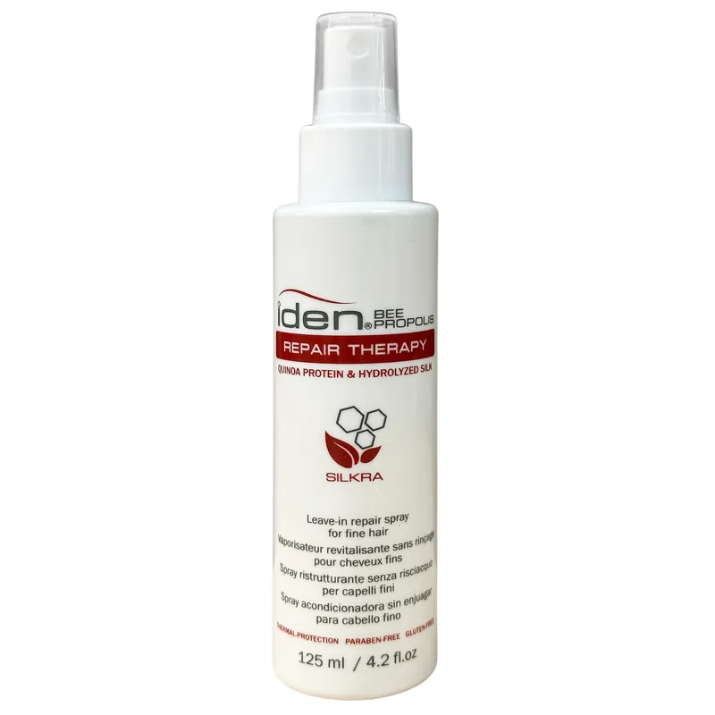 Iden Bee Propolis REPAIR THERAPY Silkra Leave-In Repair Spray 4.2 oz / 125 ml | For Fine Hair