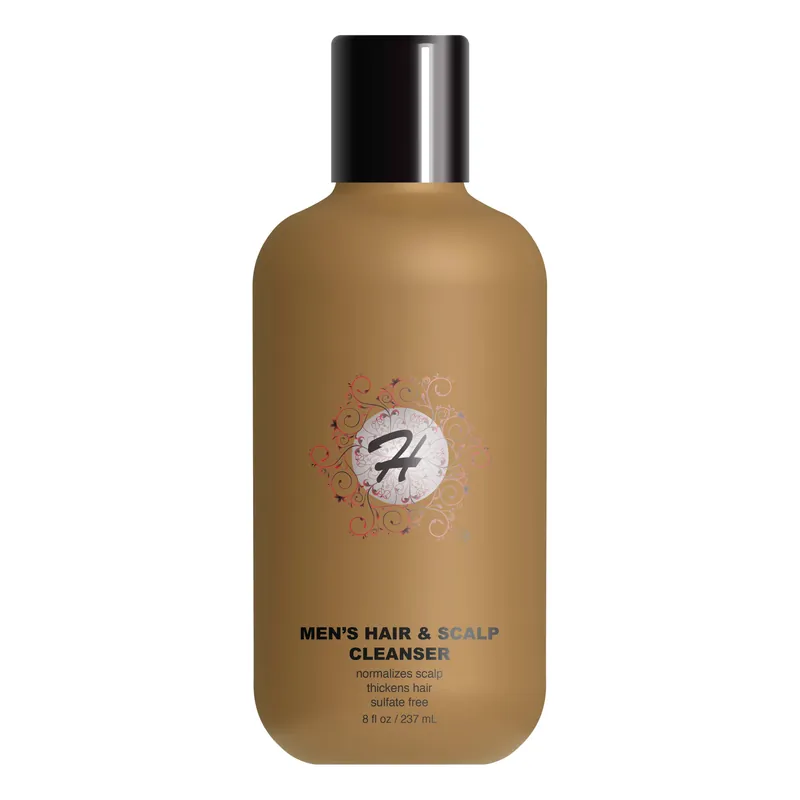 Hush Men's Hair and Scalp Cleanser 8 Oz | Normalizes Scalp | Thickens Hair | Sulfate Free