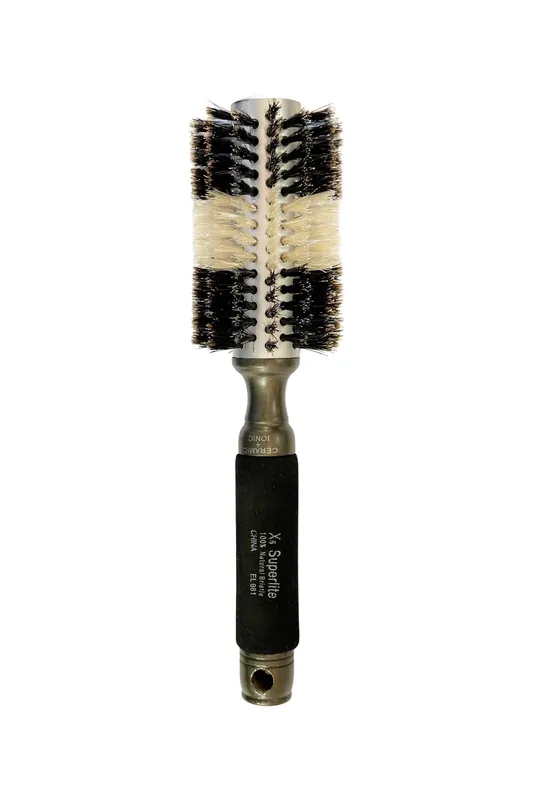 Elegant #981 X5 Superlite Round Ceramic + Ionic Boar Hair Brush - Medium (2.5")