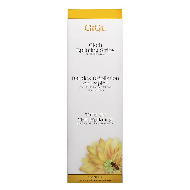 GiGi Small Cloth Epilating Strips - 100 Pack | For All Soft Waxes
