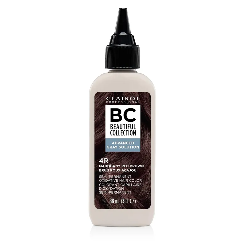 Clairol Professional Beautiful Collection Semi-Permanent Hair Color - 4R Mahogany Red Brown (Advanced Gray Solutions)