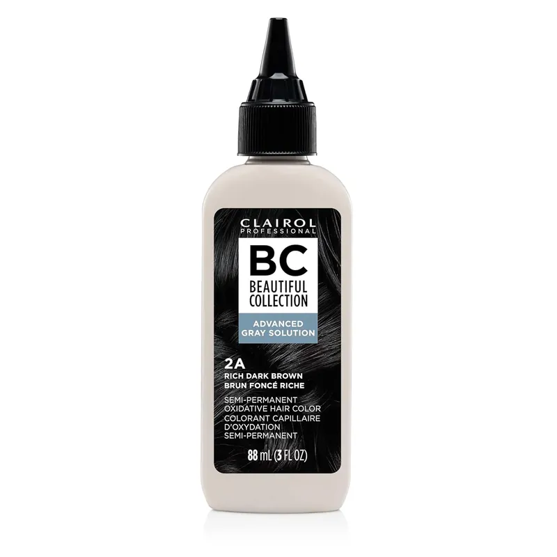 Clairol Professional Beautiful Collection Semi-Permanent Hair Color - 2A Rich Dark Brown (Advanced Gray Solutions)