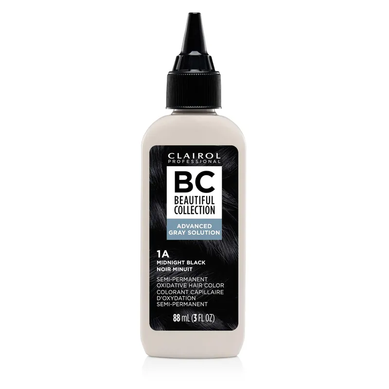 Clairol Professional Beautiful Collection Semi-Permanent Hair Color - 1A Midnight Black (Advanced Gray Solutions)