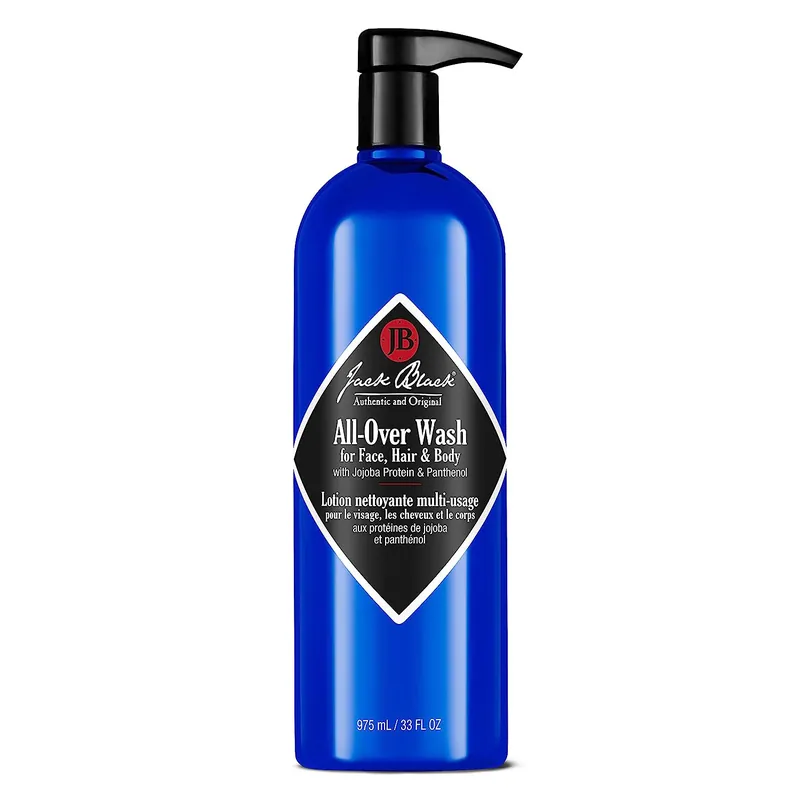 Jack Black All-Over Wash 33 oz / 975 ml | For Face, Hair & Body