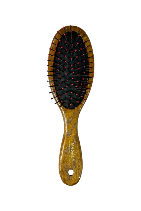Elegant #848 Anti-Static Oval Ashwood Pin Hairbrush - Medium (8.5")