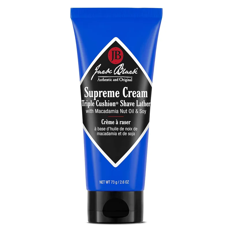 Jack Black Supreme Cream 2.6 oz / 73 g | Triple Cushion Shave Lather