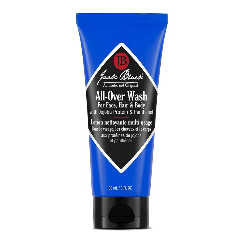 Jack Black All-Over Wash 3 oz / 88 ml | For Face, Hair & Body