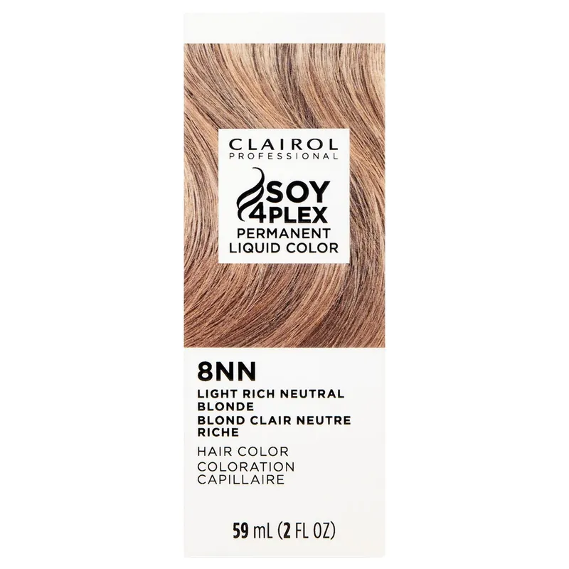 Clairol Professional Soy4Plex LiquiColor Permanent Hair Color - 8NN (Light Rich Neutral Blonde)