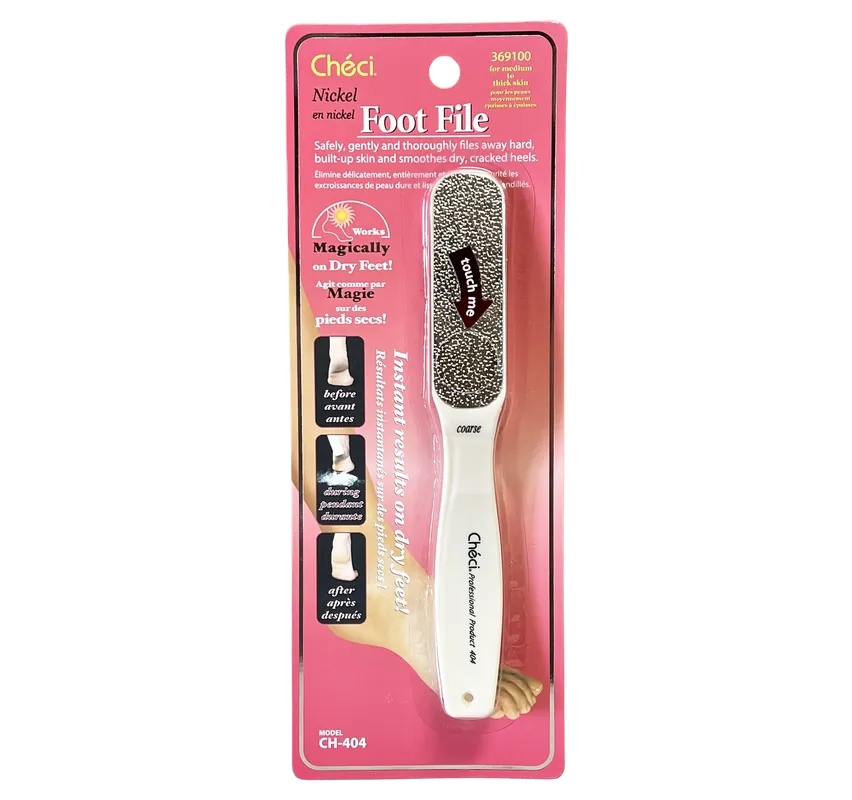 Checi Coarse Grit Foot & Callus File Model CH-404 | For Medium to Thick Skin