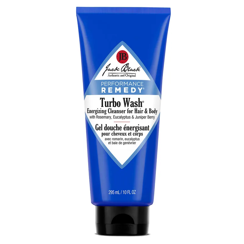 Jack Black Performance Remedy Turbo Wash 10 oz / 295 ml | Energizing Cleanser for Hair & Body