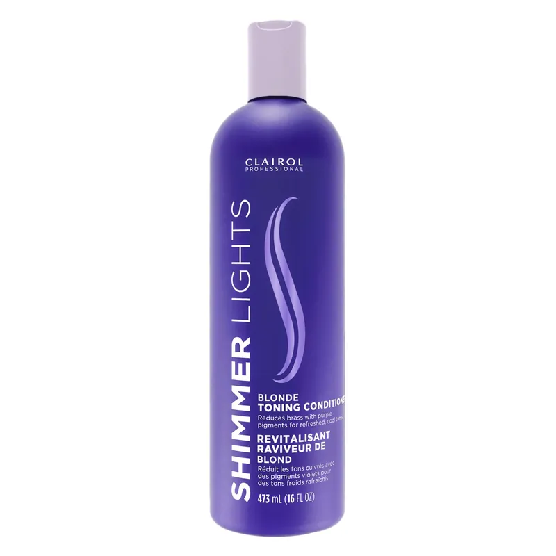 Clairol Professional Shimmer Lights Blonde Toning Conditioner 16 oz / 473 ml | For Blonde & Silver